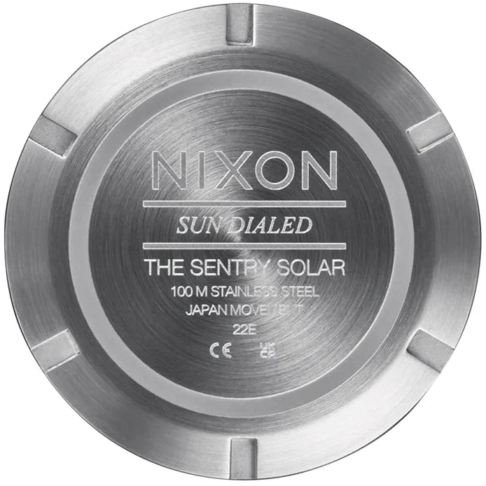 100m stainless steel nixon watch clearance