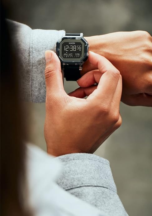 Nixon Siren Tortoise Digital Black Strap Unisex Watch | A12102882-00 | Time Watch Specialists