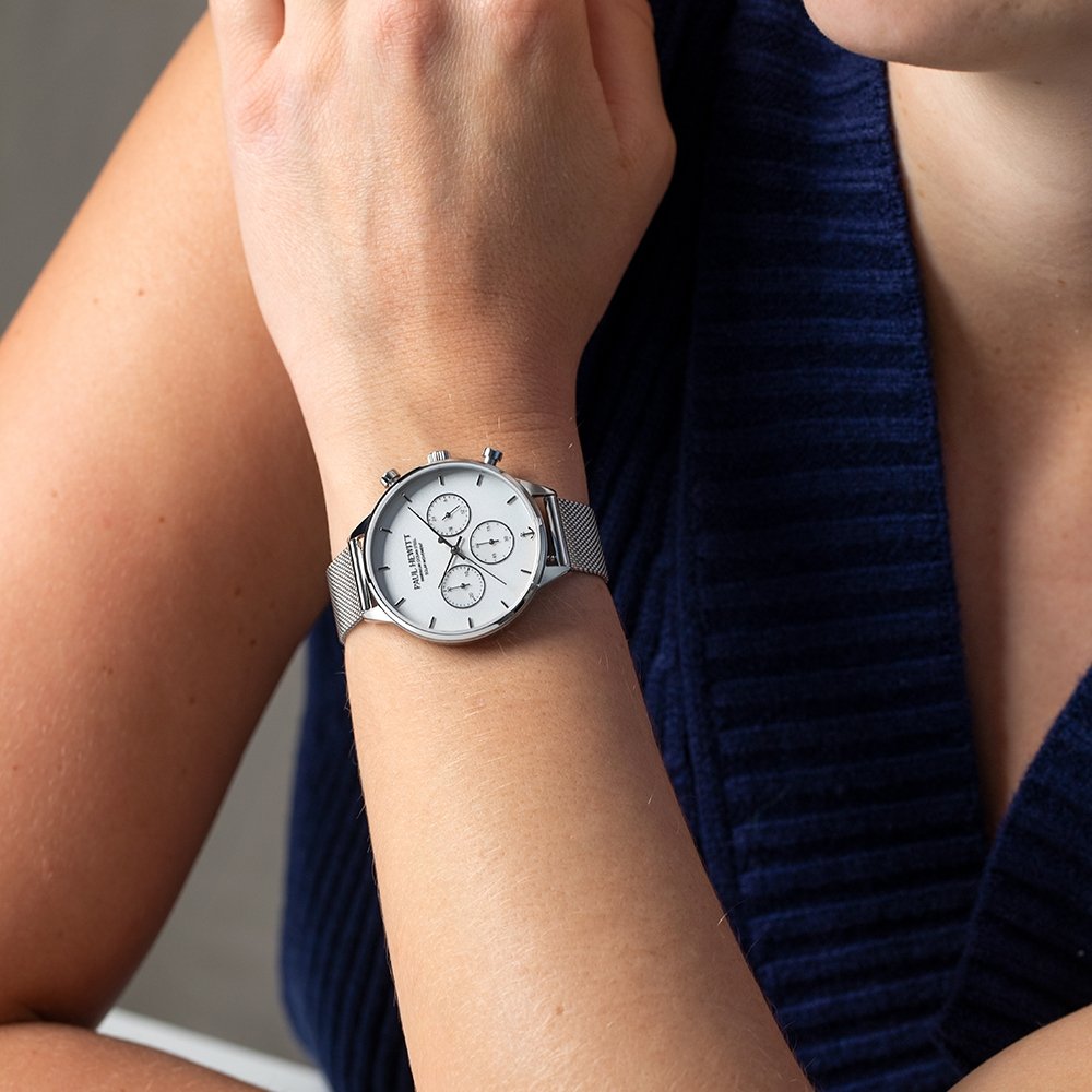 Paul Hewitt Oceanpulse Silver White Women's Watch | PH-W-0309 | Time Watch Specialists