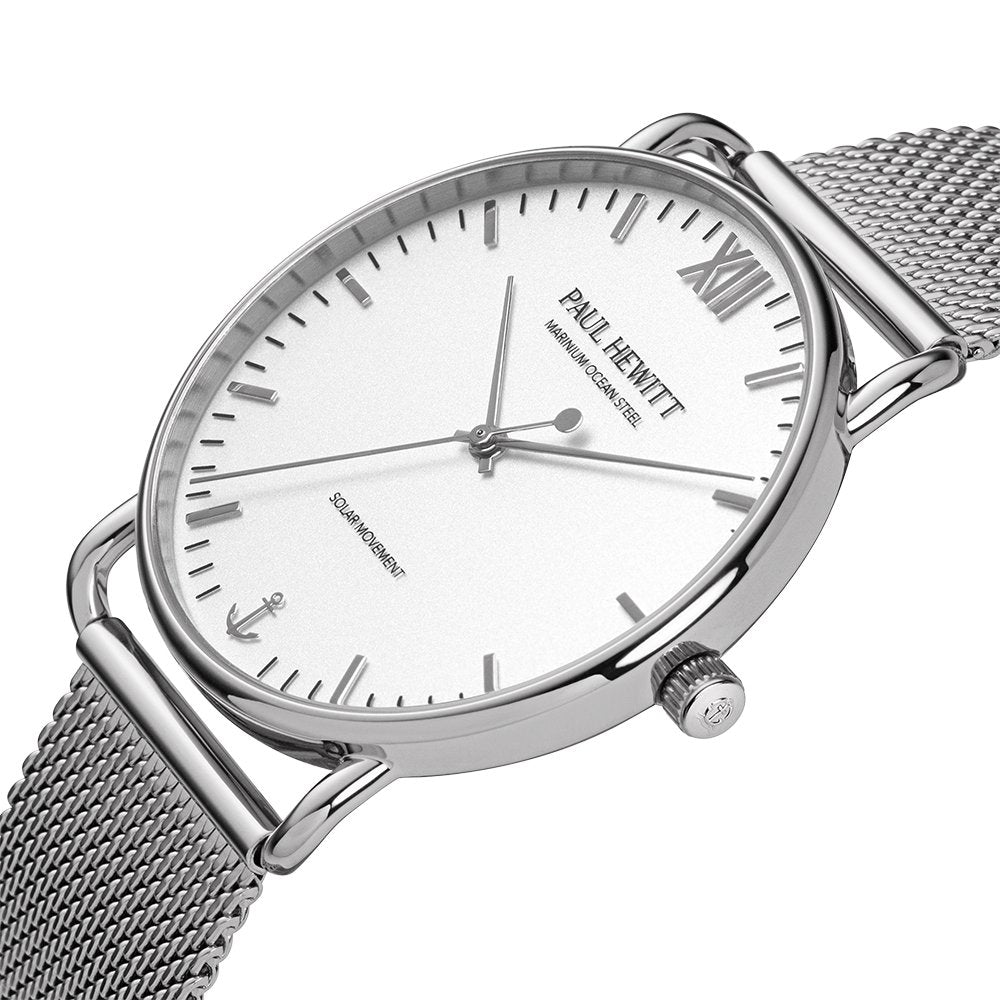 Paul Hewitt Sailor Silver White Men's Watch | PH-W-0324 | Time Watch Specialists