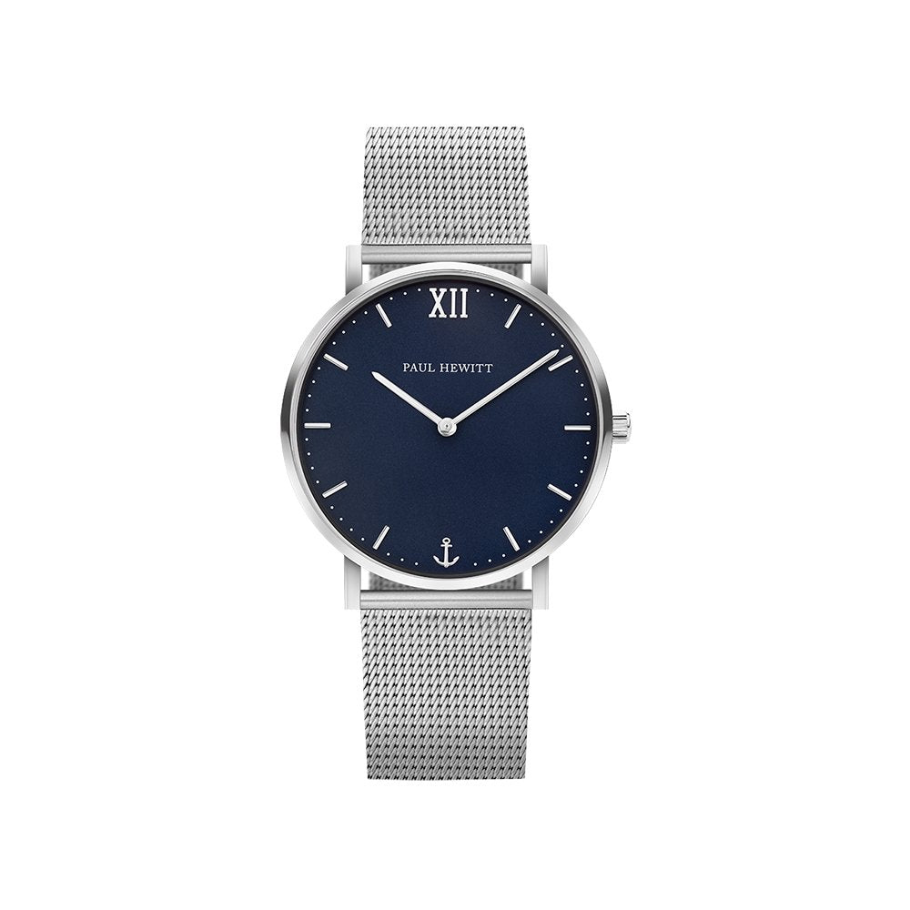 Paul - Hewitt Watch Sailor Blue Lagoon Silver Mesh PH001902 | TIME Watches