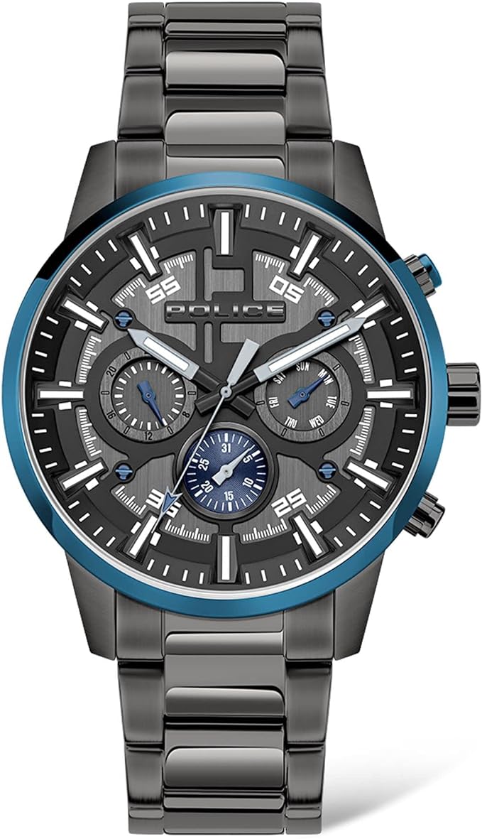 Police Analog Grey Stainless Steel Men's Watch | PEWJK2003440 | Time Watch Specialists