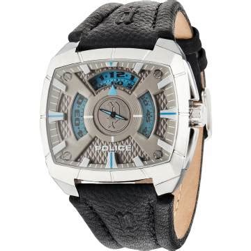 Police Black Leather Men's Watch - PL14796JS61 | Time Watch Specialists