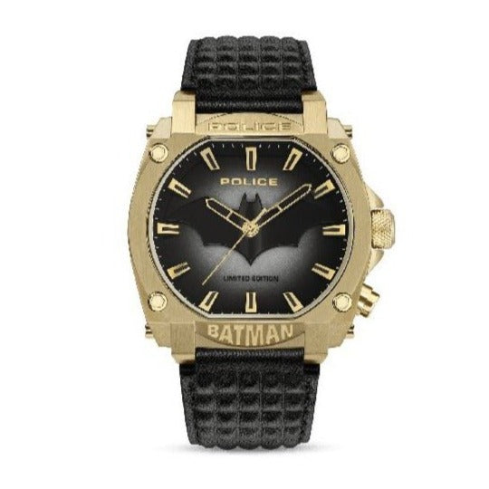 Police 'FOREVER BATMAN' Edition Gold Case Men's Watch | PEWGD0022602 | Time Watch Specialists
