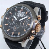 Police Luang Multi-Colour Dial Leather Analogue Men's Watch | PL16018JSTU13P | Time Watch Specialists
