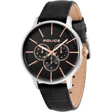 Police Swift Analog Black Leather Men's Watch | PL14999JS02 | Time Watch Specialists