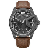 Police Underilned 3 Hands-Date Leather Strap | Time Watch Specialists