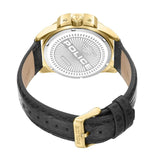 Police Underlined 3 Hands-Date Leather Strap | Time Watch Specialists