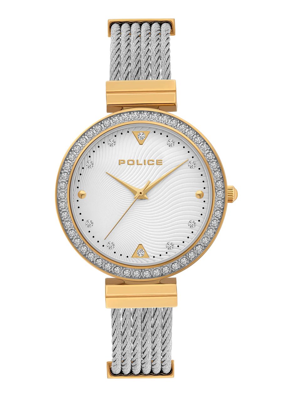 Police Yakima Two Tone Cable Strap Women's Watch - PL15575BSTG04M | Time Watch Specialists
