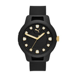 Puma Reset V1 Black Round Silicone Men's Watch - P5033 | Time Watch Specialists