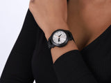 PUMA Reset V1 Three-Hand Reversible Black and White Knit Women's Watch - P1040 | Time Watch Specialists