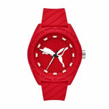 Puma Street Three-Hand Red Silicone Men's Watch | P5090 | Time Watch Specialists
