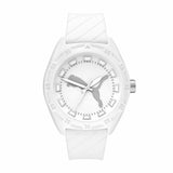 Puma Street Three-Hand White Silicone Unisex Watch | P5089 | Time Watch Specialists