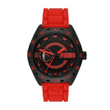 Puma Street V2 Three-Hand Date Red Silicone Men's Watch | P5113 | Time Watch Specialists