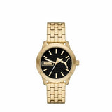 Puma Ultrafresh Three-Hand Gold-Tone Stainless Steel Woman's Watch | P1063 | Time Watch Specialists