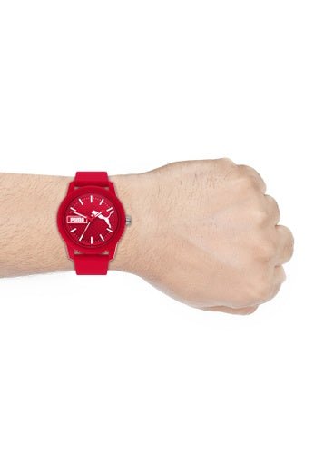 Buy Three-Hand Specialists PUMA - Watch Silicone P5083 Ultrafresh Time | Watch Red Men\'s