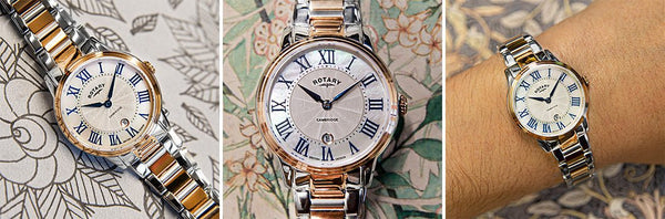 Rotary Cambridge Quartz with Mother of Pearl Dial Women's Watch | LB05426/07/D