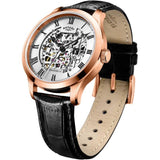 Rotary Rose Gold plated Skeleton watch Mens Watch | Time Watch Specialists