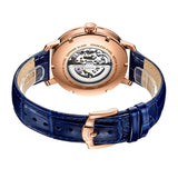Rotary Skeleton Automatic Blue Leather Men's Watch | GS05354/05 | Time Watch Specialists