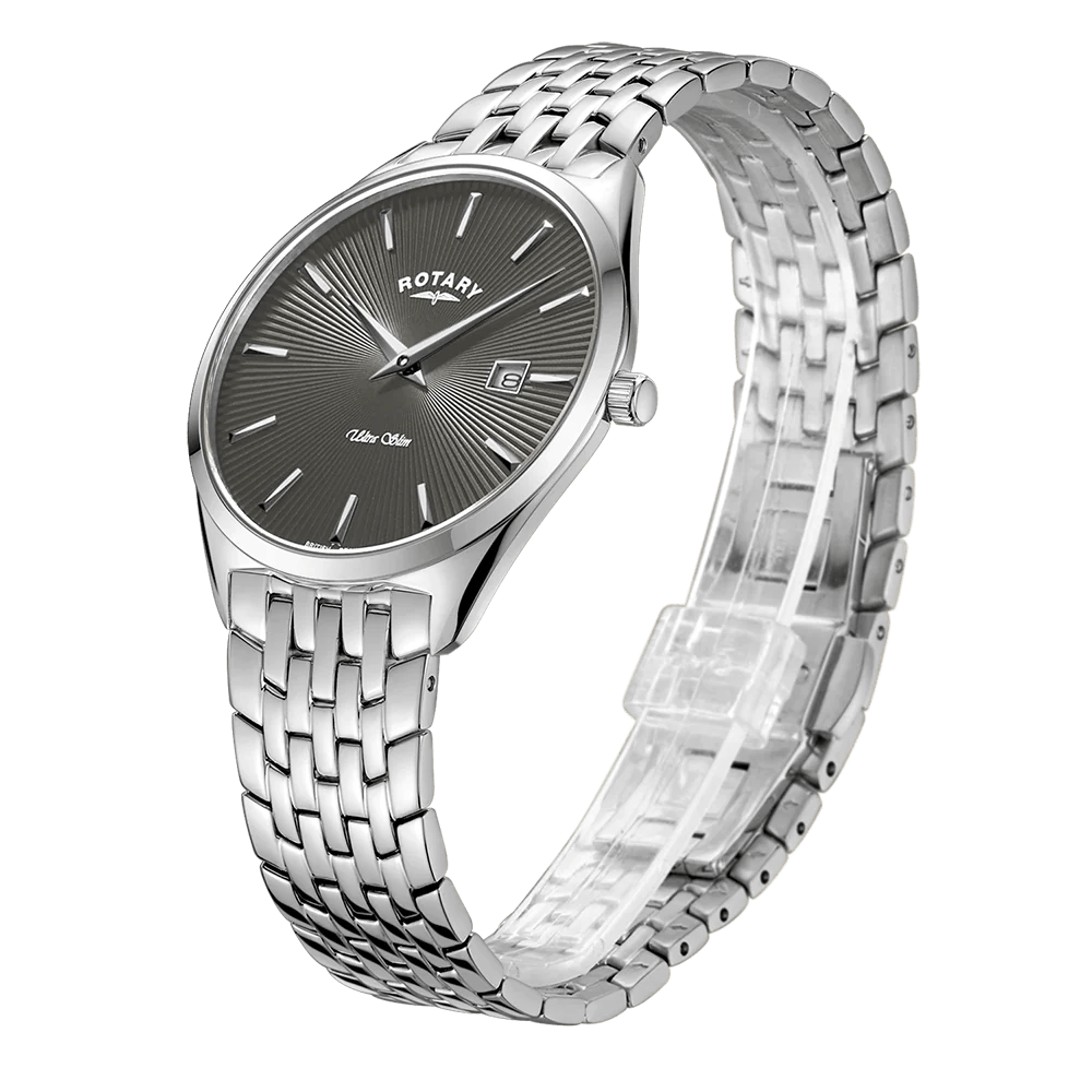 Mens silver 2025 rotary watch