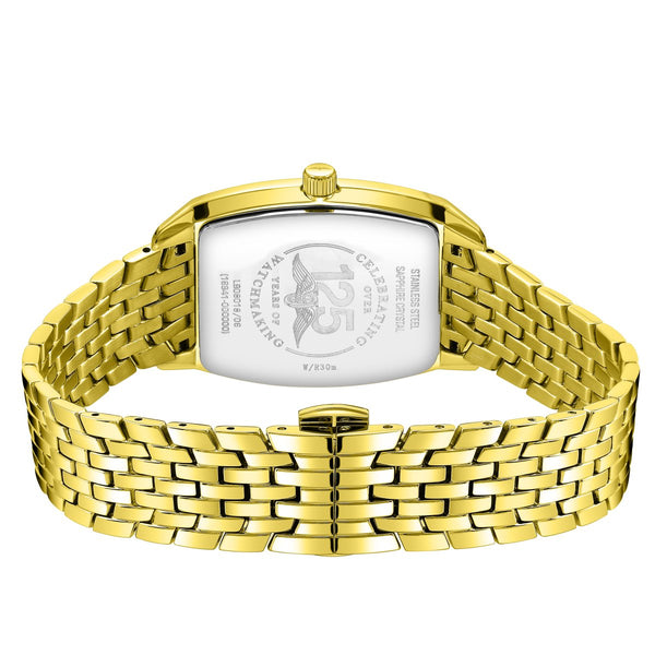 Rotary Ultra Slim Tonneau Gold Bracelet Women's Dress Watch  | LB08018/06