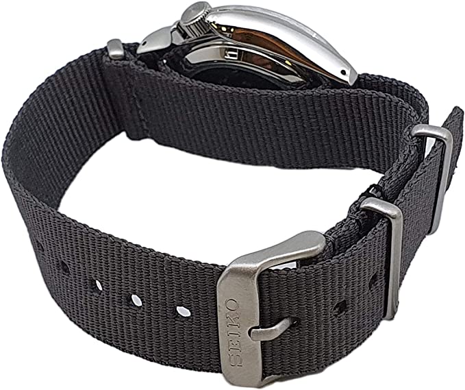 Seiko 5 Sports Automatic 100m Sunray Gray Dial Nylon Men's Watch | SRPE61K1 | Time Watch Specialists