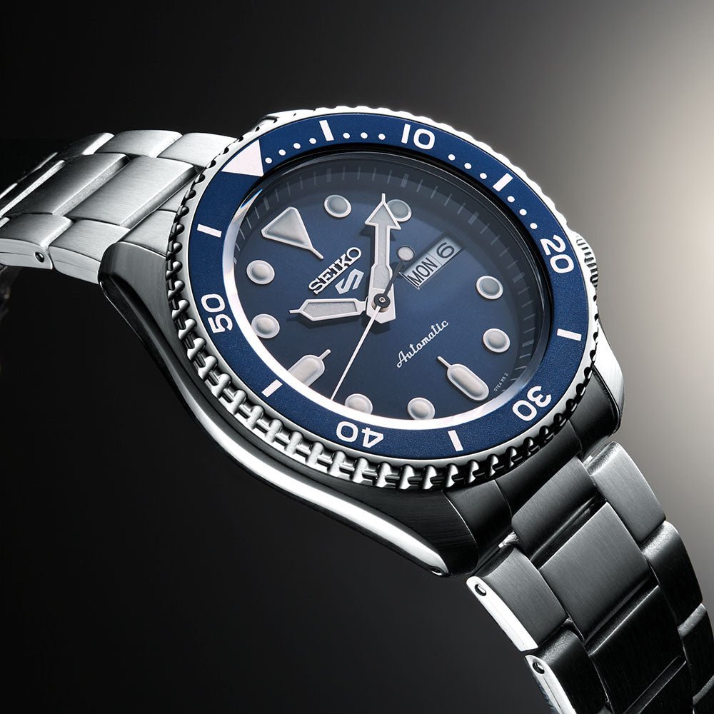 Mens seiko 5 on sale sports automatic watch