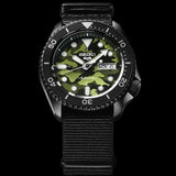 SEIKO 5 SPORTS Green Dial Automatic Men's Watch with Stainless Steel Bracelet - SRPJ37K1 | Time Watch Specialists