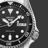 Seiko 5 Sports SKX ‘Midi’ Black Men's Watch | SRPK29K1 | Time Watch Specialists