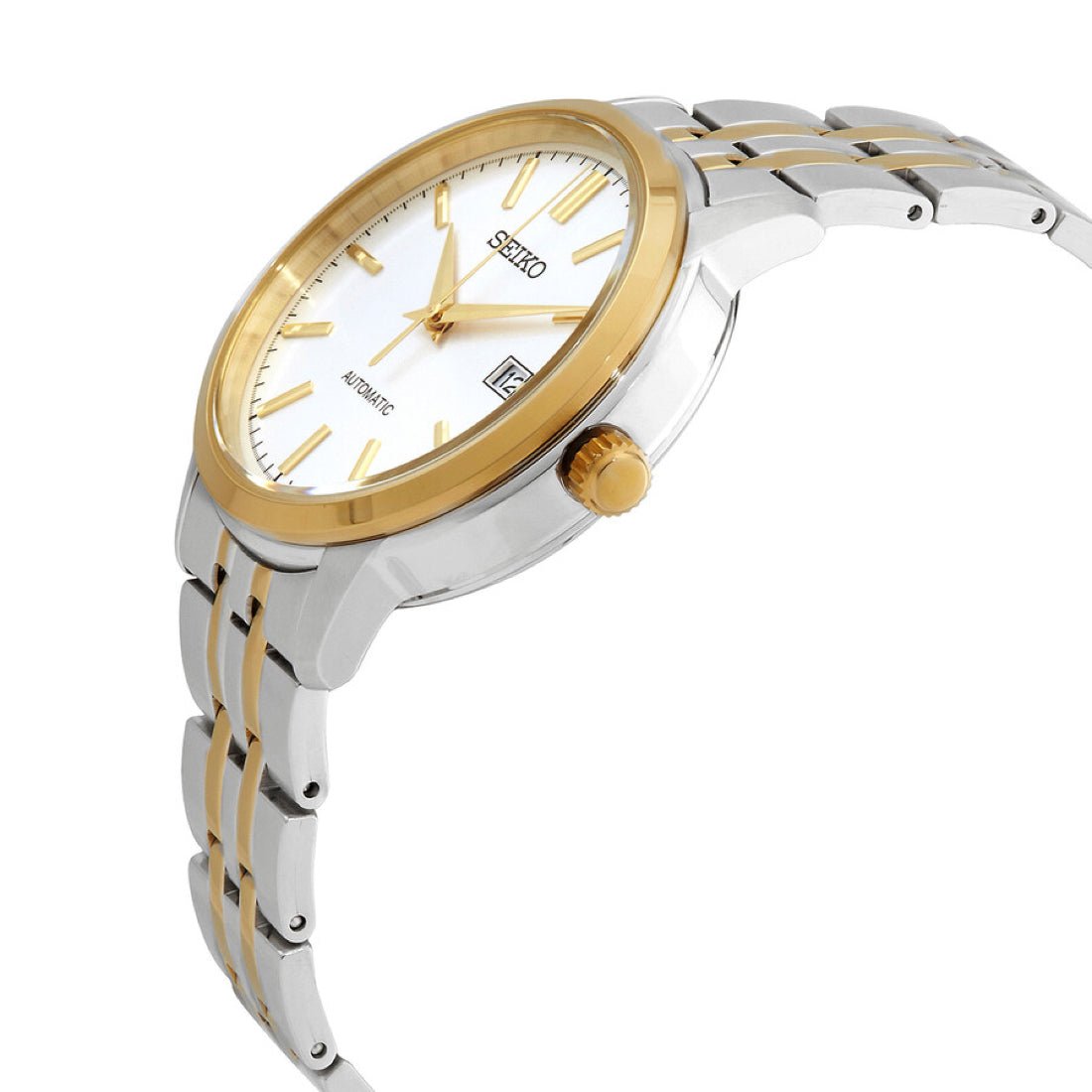 Seiko Automatic Two Tone Stainless Steel Men's Dress Watch | SRPH92K1 | TIME Watches
