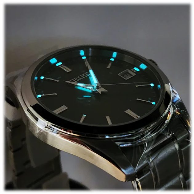 Seiko Blue Dial Silver Stainless Steel Strap Men's Watch | SUR555P1 | Time Watch Specialists