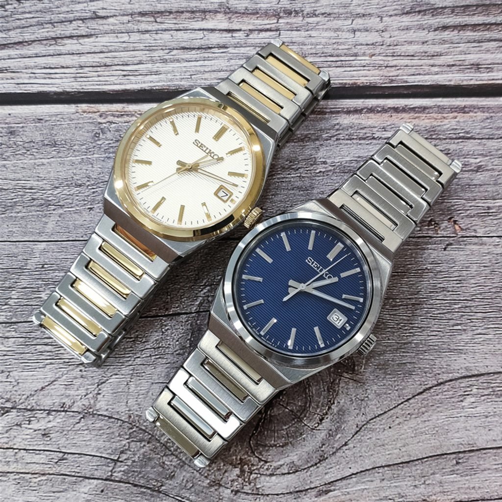 Seiko Blue Dial Silver Stainless Steel Strap Men's Watch | SUR555P1 | Time Watch Specialists