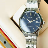 Seiko Blue Dial Silver Stainless Steel Unisex Dress Watch | SRPH87K1 | Time Watch Specialists