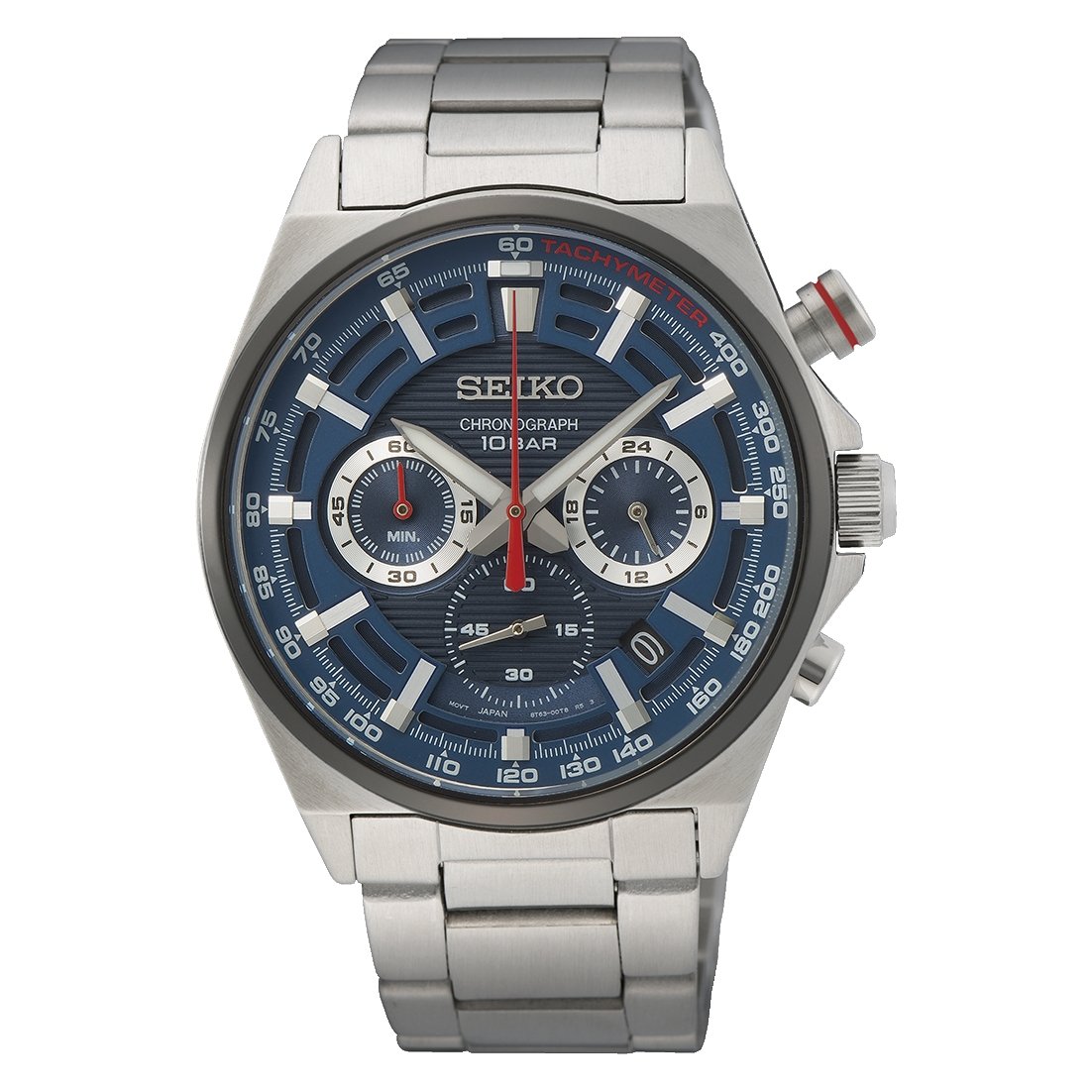 Seiko Chronograph Quartz Blue Dial Men's Watch - SSB407P1 | Time Watch Specialists