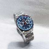 Seiko Chronograph Quartz Blue Dial Men's Watch - SSB407P1 | Time Watch Specialists