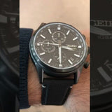 SEIKO Conceptual Quartz Chronograph in Black Men's Watch | SSB421P1 | Time Watch Specialists