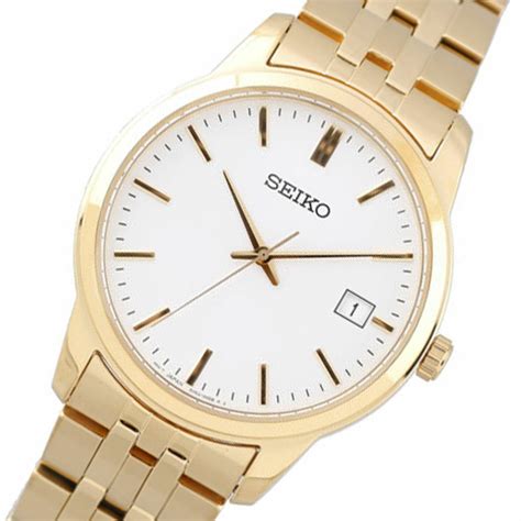 SEIKO Gold Stainless Steel Men's Dress Watch | SUR404P1 | TIME Watches