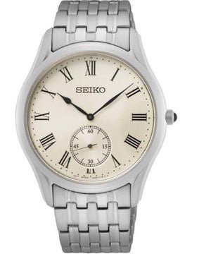 Seiko Quartz Cream Dial Stainless Steel Men's Watch | SRK047P1 | TIME Watches