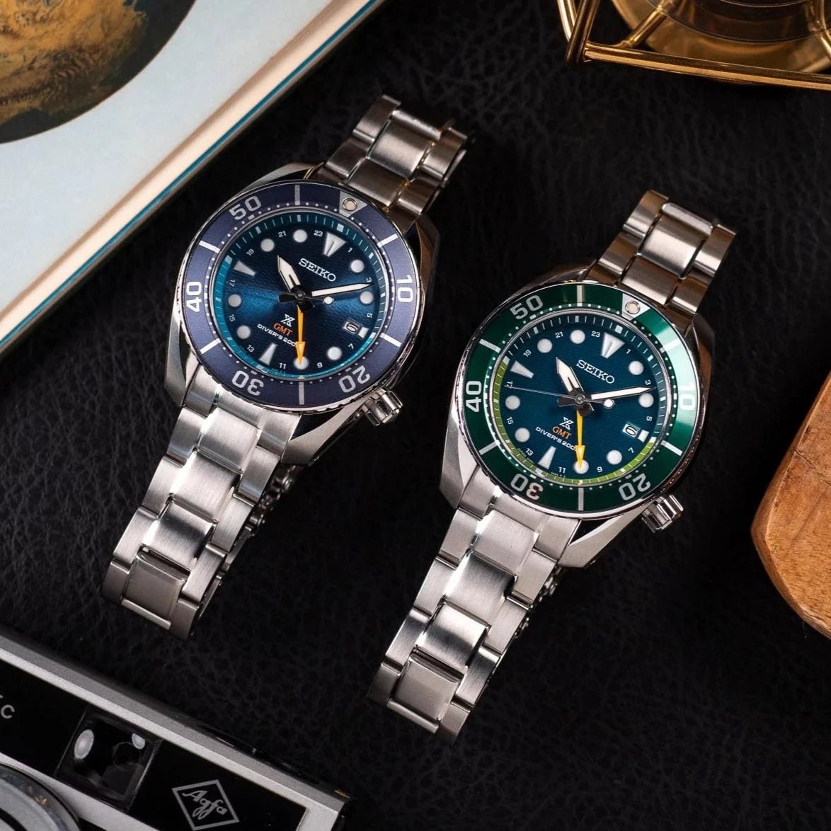 Seiko Solar Prospex Diver SUMO "AQUA GMT" Men's Watch | SFK001J1 | Time Watch Specialists