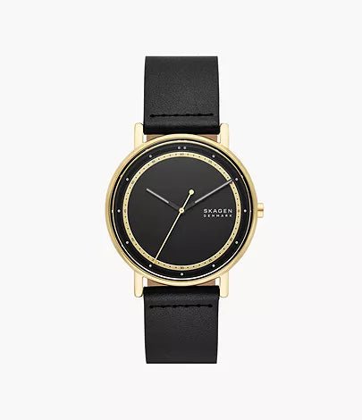 Signatur Three - Hand Black Leather Men's Watch | SKW6897 | TIME Watches