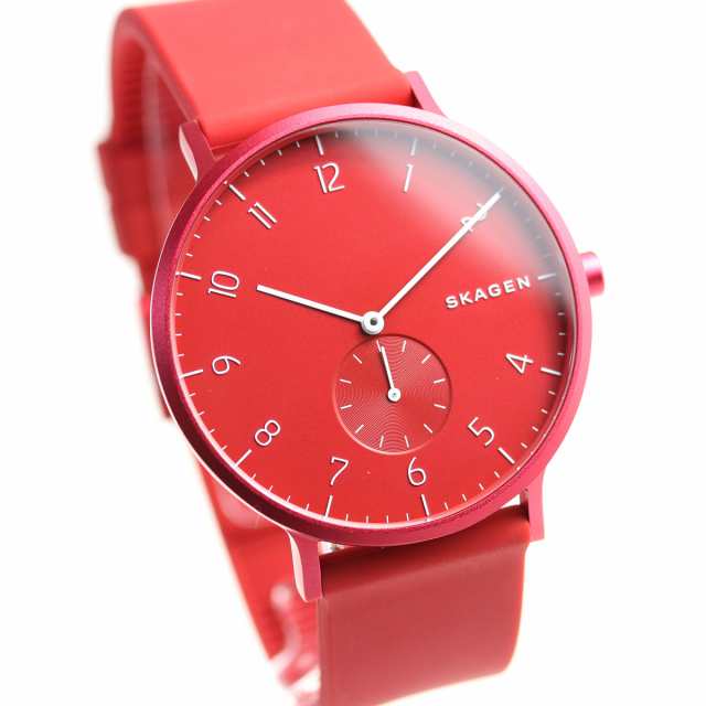 Skagen Aaren Red Round Silicone Unisex Watch | SKW6512 | TIME Watches