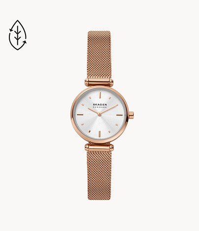 Skagen Amberline Two - Hand Rose - Tone Steel Mesh Women's Watch | SKW2955 | TIME Watches