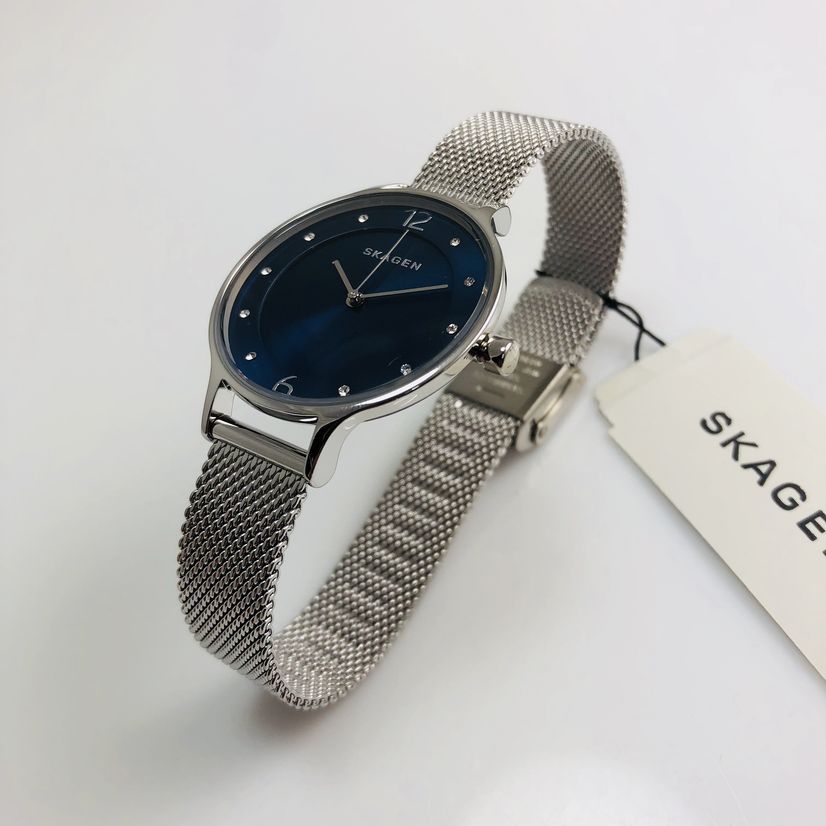 Skagen Anita Silver/Steel Round Stainless Steel Mesh Women's Watch - SKW2307 | Time Watch Specialists