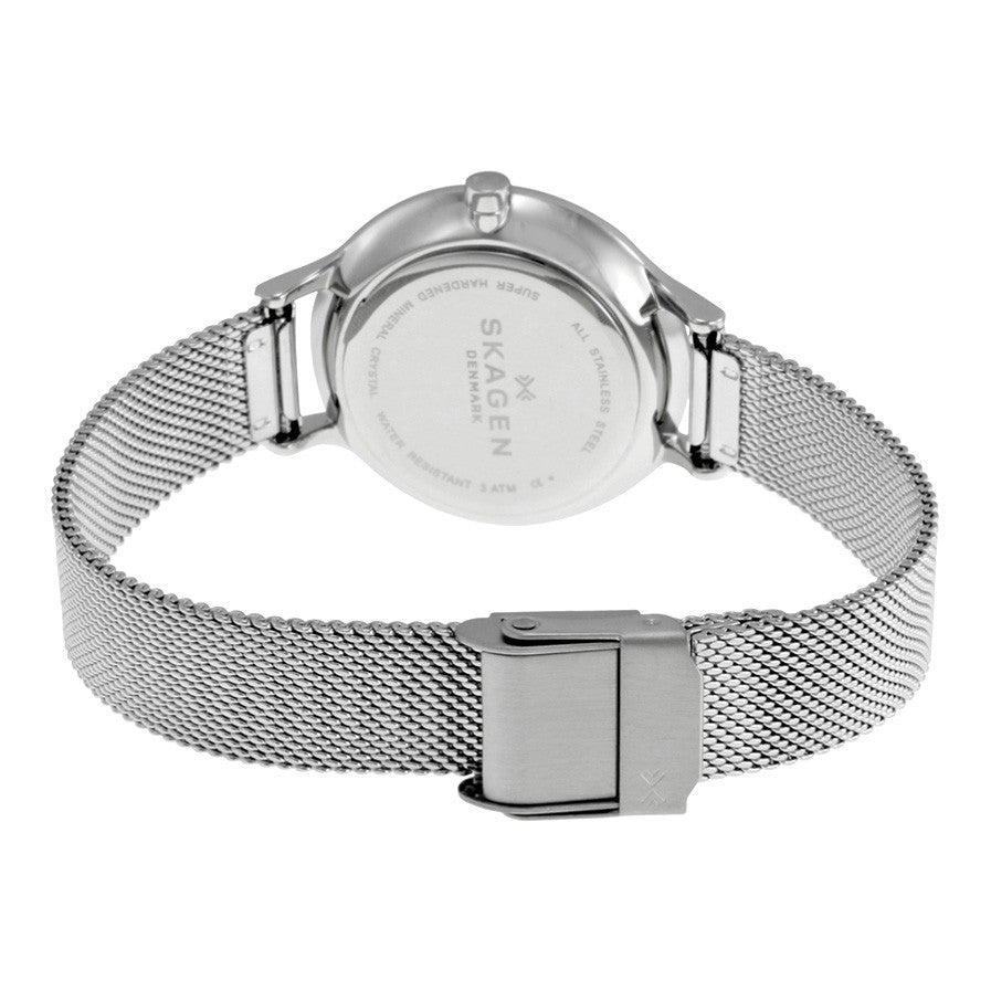 Skagen Anita Silver/Steel Round Stainless Steel Mesh Women's Watch - SKW2307 | Time Watch Specialists