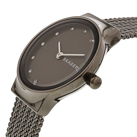 Skagen Freja Gunmetal Round Stainless Steel Mesh Women's Watch | SKW2700 | TIME Watches