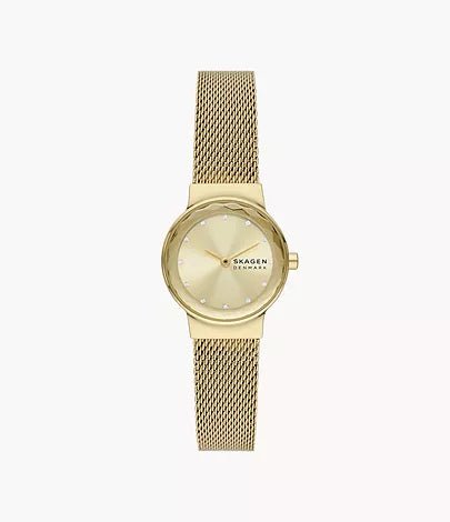 Skagen Freja Lille Two - Hand Gold Stainless Steel Woman's Watch | SKW3110 | TIME Watches