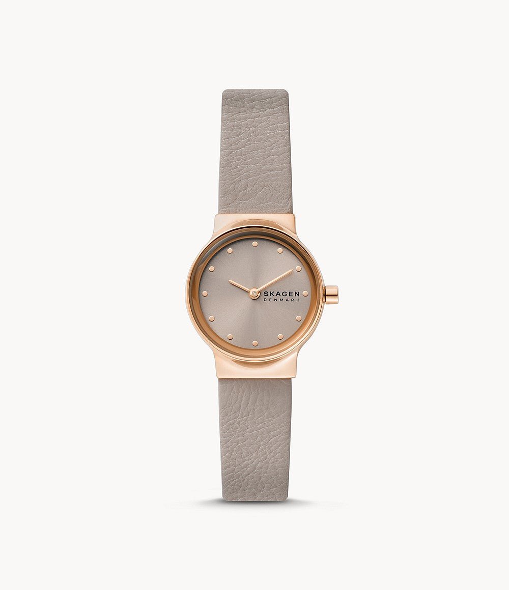 Skagen Freja Lille Two - Hand Greystone LiteHide Leather Woman's Watch | SKW3005 | TIME Watches