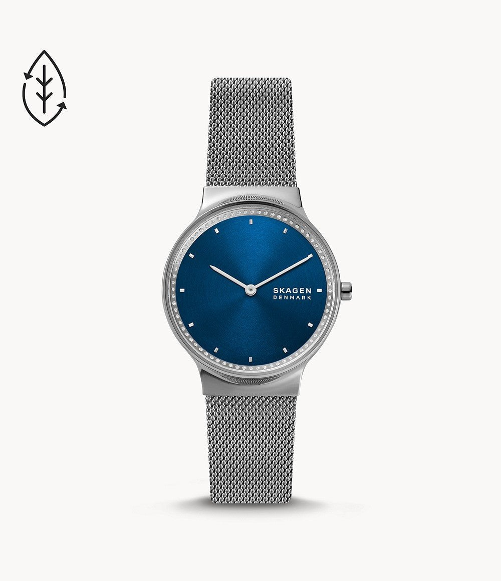 Skagen Freja Two - Hand Silver Stainless Steel Mesh Women's Watch | SKW3028 | TIME Watches