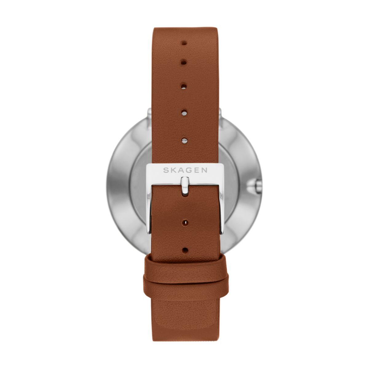 Skagen Gitte Two-Hand Medium Brown Leather Women's Watch - SKW3015 | Time Watch Specialists