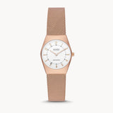 Skagen Grenen Lille Solar-Powered Rose Gold Stainless Steel Mesh Women's Watch | SKW3078 | Time Watch Specialists